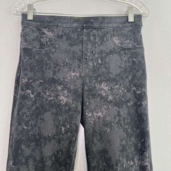 Spanx Women's Pull On Paint Splatter Pants Sz M Tall Gray Marble - Picture 4 of 11